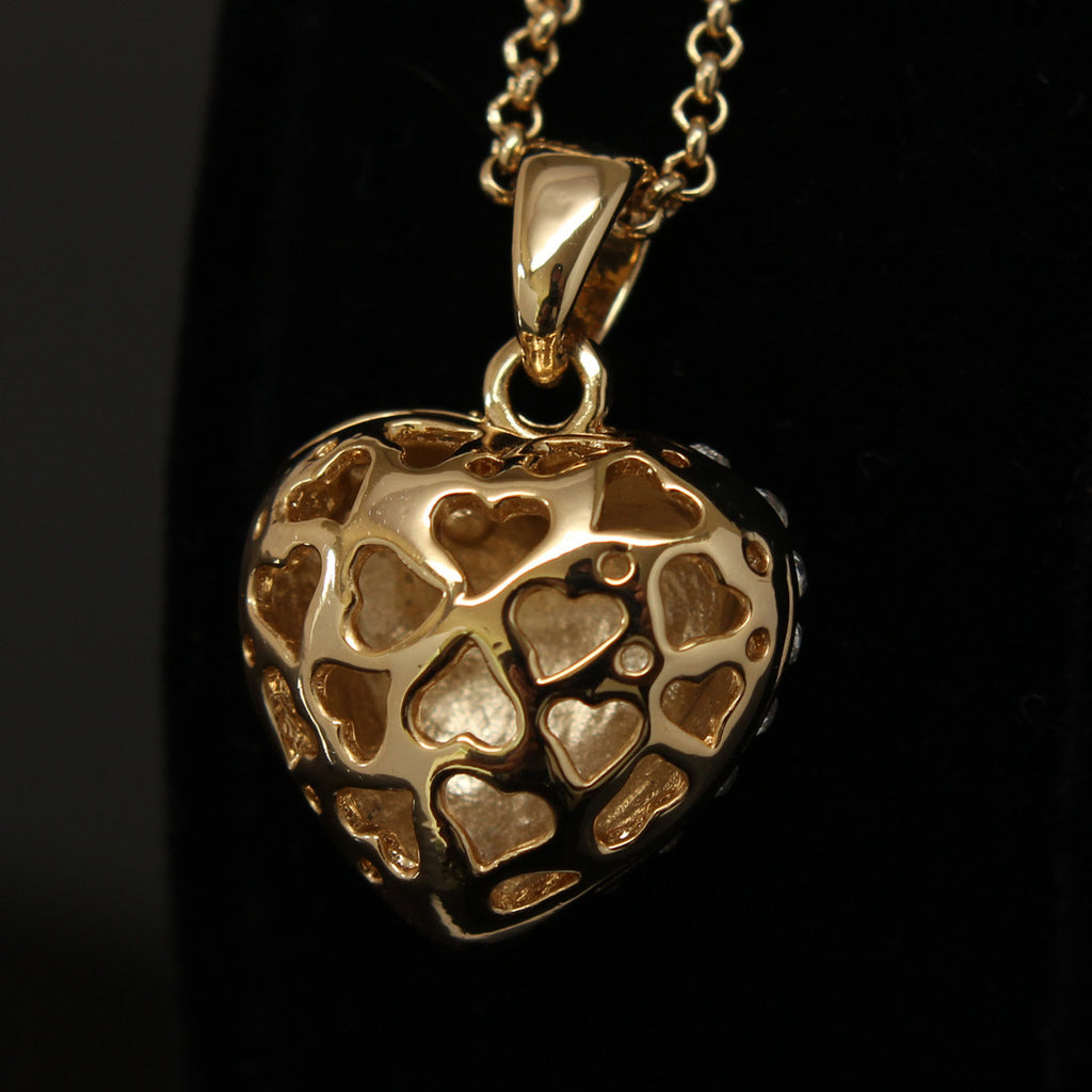 Synthetic diamond - 6 piece jewelry set (Necklace, earring and bracelet) - Gold Chain