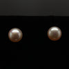 Freshwater pearl stud earrings - Powder