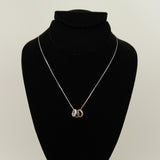 Tricolor silver necklace - Royal trinity