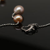 Freshwater pearl pendant - Silver chain