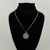 Synthetic diamond - 2 piece jewelry set (Necklace and ring)