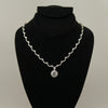 Synthetic diamond - 4 piece jewelry set (Necklace, earring and ring)