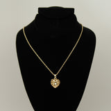 Synthetic diamond - 6 piece jewelry set (Necklace, earring and bracelet) - Gold Chain