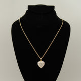 Synthetic diamond - 6 piece jewelry set (Necklace, earring and bracelet) - Gold Chain