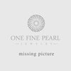 Synthetic diamond and pearl necklace and earring set