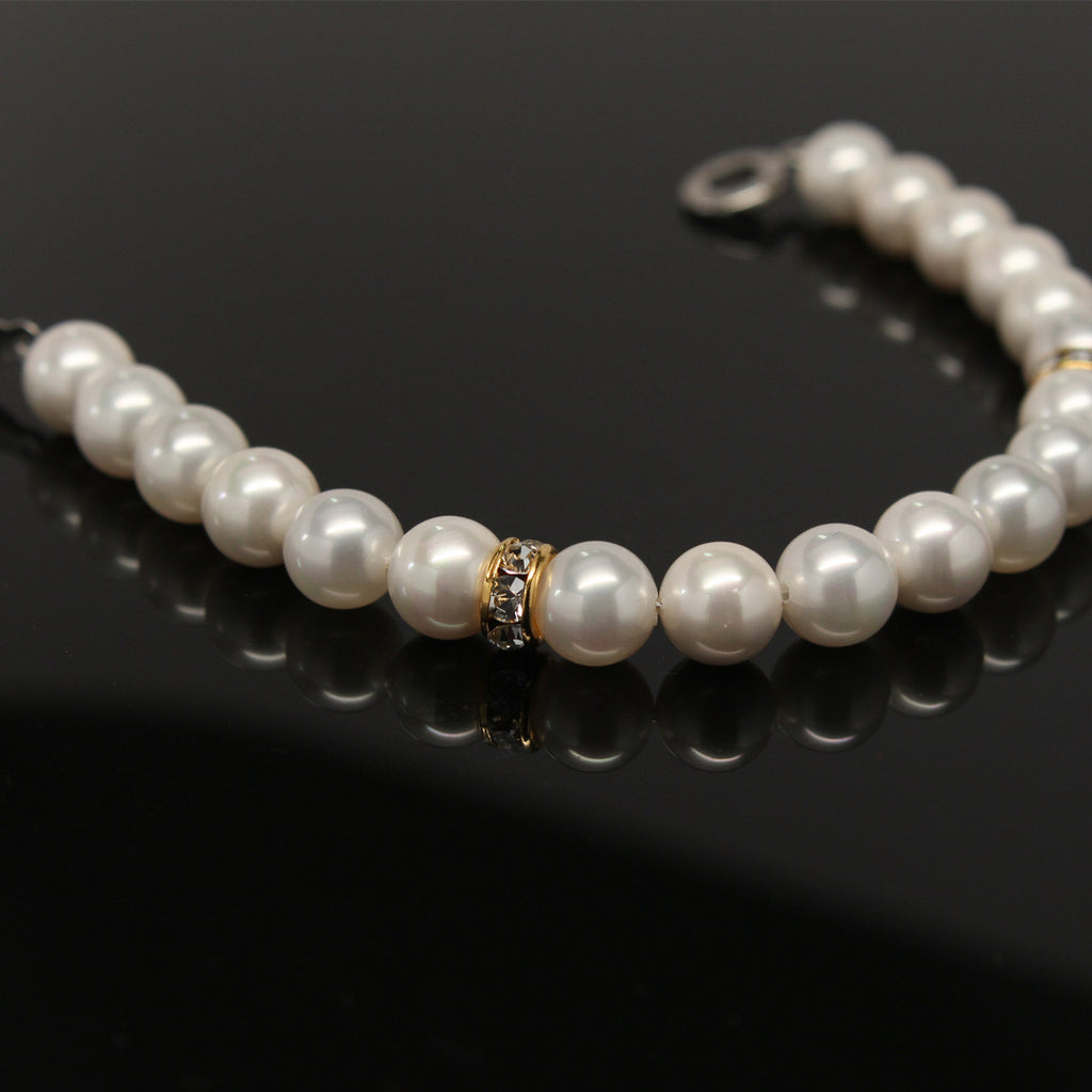 Synthetic pearl bracelet