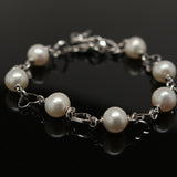 Freshwater pearl bracelet (White)