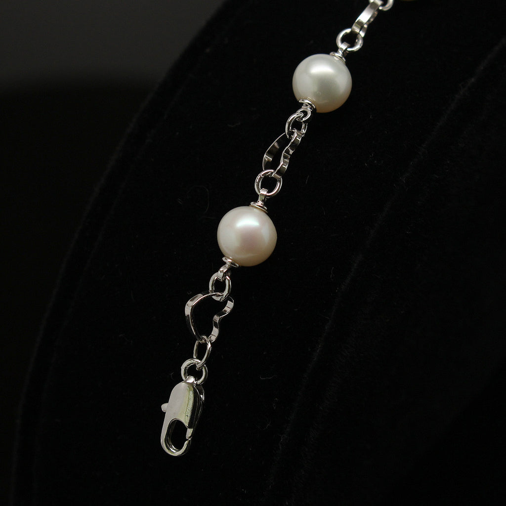 Freshwater pearl bracelet (White)