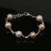Freshwater pearl bracelet 2 (White, Pink, Purple)