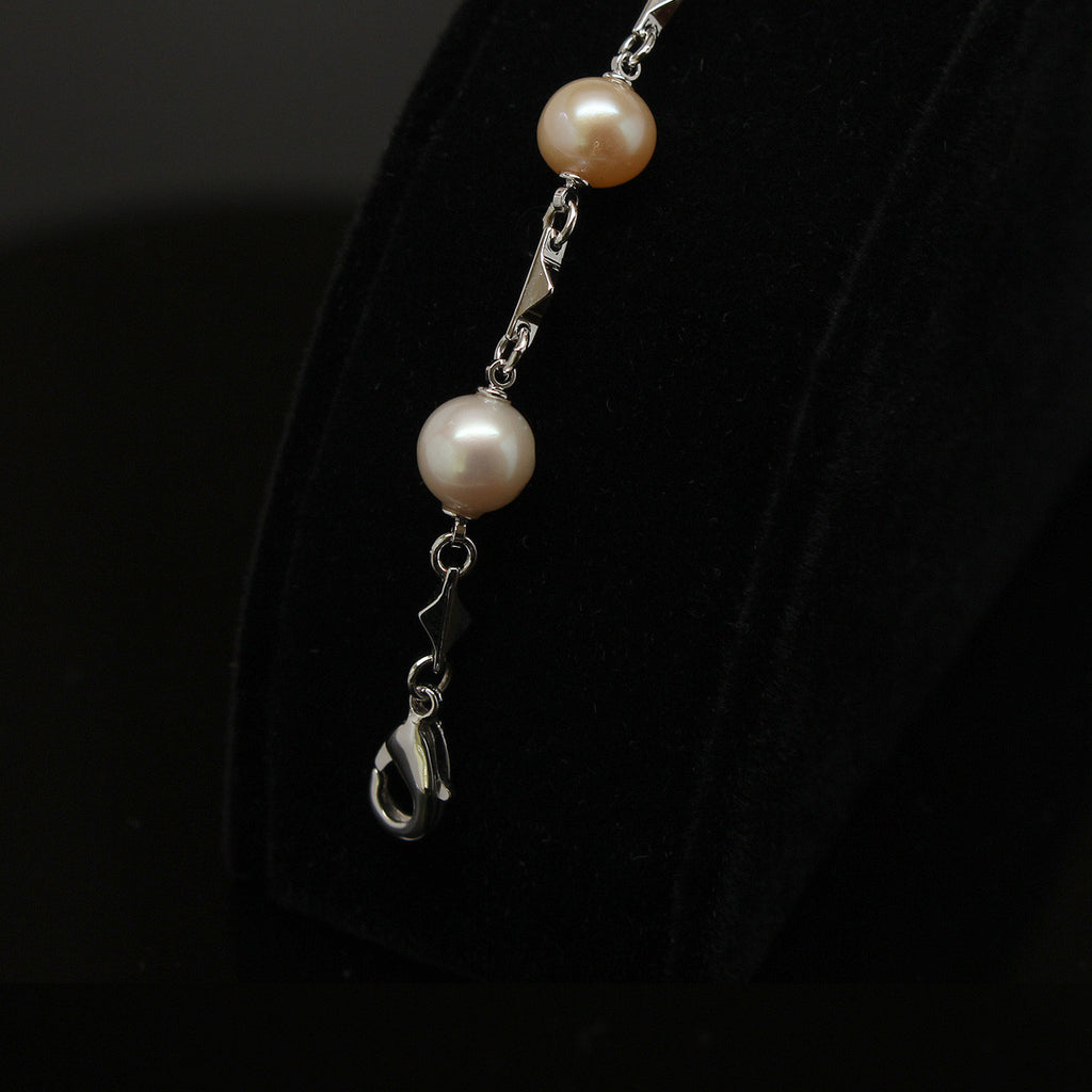 Freshwater pearl bracelet 2 (White, Pink, Purple)
